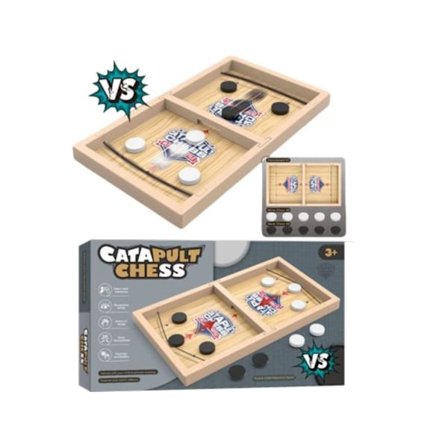 Sling Puck Træspil – Familiespil & Færdighedsspil for Børn og Voksne