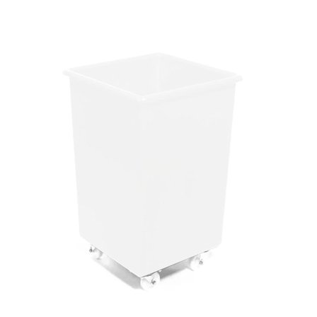 Mobile container truck, 760x460x460 mm, 118 L, white