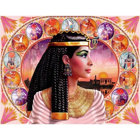 Kvadratisk Diamantmålning efter Nummer Kleopatra DIY 5D Full Drill