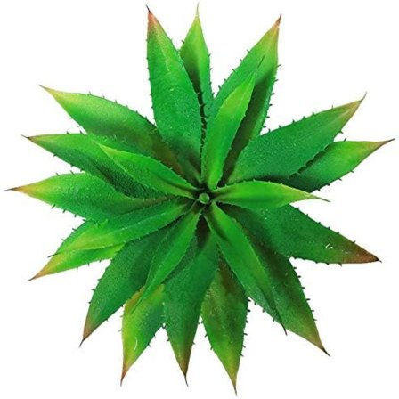 Grøn-kunstig Aloe vera plante - 12" bred Til indendørs og udendørs dekoration, have og badeværelse