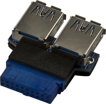 Delock USB 3.0 Pin Header - USB-adapter - USB-type A til 19-pins USB 3.0-plugg