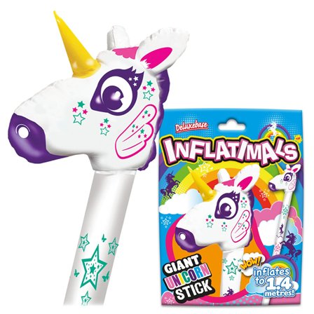Uppblåsbar Enhörning 140cm - Kalaslagret.se