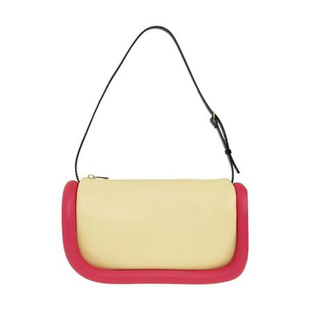 JW Anderson, The Bumper hobo shoulder bag Geel, Dames, Maat:ONE Size,Bedrukt