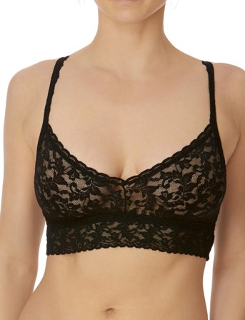 Hanky Panky Hanky Panky Retro Lace V-Neck Retro Bralette - Black - S