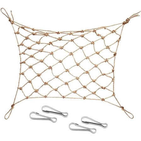 Papegoja fågel rep hängmatta gunga tjock tuggleksak klätternät hamparepsstege