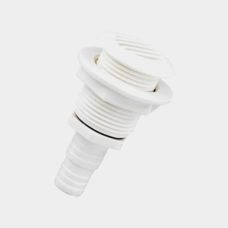 Válvula de tanque, plástico, angular, com conexão para mangueira Ø16 / 19 mm