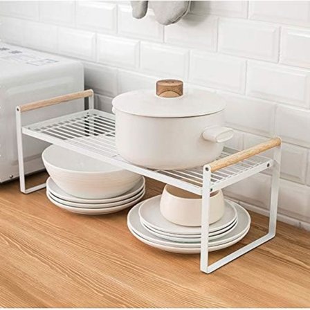 Kjøkkenhylle, krydderhylle, laget av jern og trehåndtak, egnet