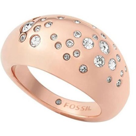 Ring - FOSSIL - JOYERIA FASHION JF01419791503 - Guldpläterad - Rosa - Vit