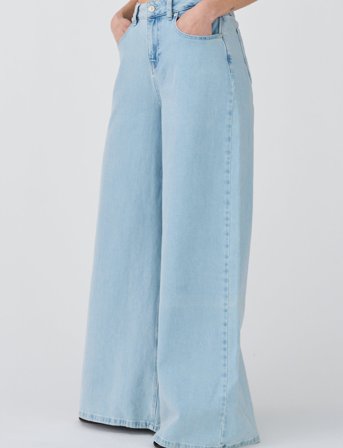 IVY Copenhagen Ivy-Tyla Oversize Jeans Wash Cannes - Blue - 31 x 32