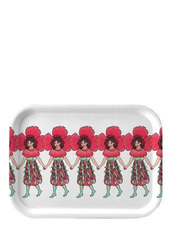 Design House Stockholm Poppy Tray - Red - 20X27CM