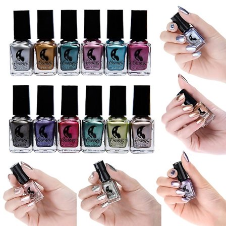 2023 Metal Metallic Neglelak Magisk Spejleffekt Chrome Neglekunst Lak - Ny