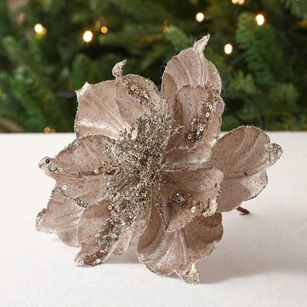 Juletrærblomster Kunstige Blomster CHAMPAGNE CHAMPAGNE