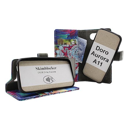 Skimblocker Doro Aurora A11 Magnet Plånboksfodral Design