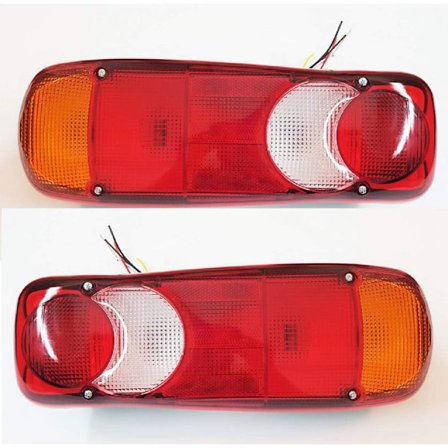 2 x Baglygter til restaurering 12V 24V til lastbilchassis lastbiltrailer campingvogn