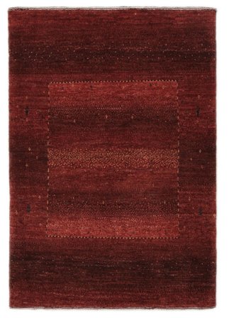 Hand Knotted Persian Loribaft Fine Persia Rug 80X114 Black/Dark Red