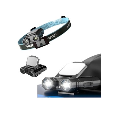 Uppladdningsbar LED-keps Pannlampa med Clip Super Stark LED-pannlampa med Låskrok