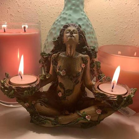 Forest Protector Balance Of Nature Candle Goddess Ljusstake F