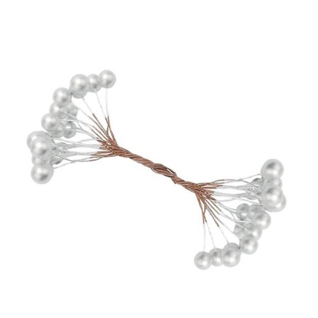 200 kpl Tekoinen Vaahto Holly Kukka Marjat Helmi Kaksinkertainen Pää Nauha Koriste