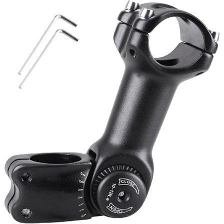 Justerbar Cykelstam 0-60 Grader 31.8mm MTB Stam Styrstam m