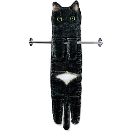 Katt håndklær for bad kjøkken-søt katt hengende håndkle