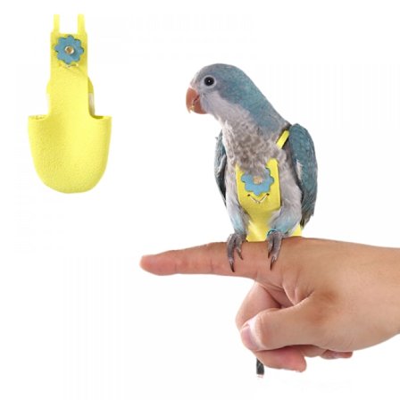 Vaipat papukaijoille, säädettävät vaippatyynyt papukaijoille, kestävät lemmikkivaipat, papukaijamekot. (Koko M)