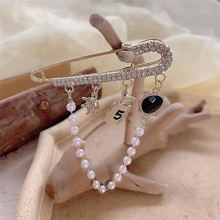 Pärlblomma CC Broscher För Damkläder Brosch Xin3002602