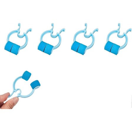 Næseklemmer, 4 stk. Svømme Næseklemme Næsepropper, Plastik Skum Næseklemmer til Næseblod Ved Ulykke eller Nødsituation