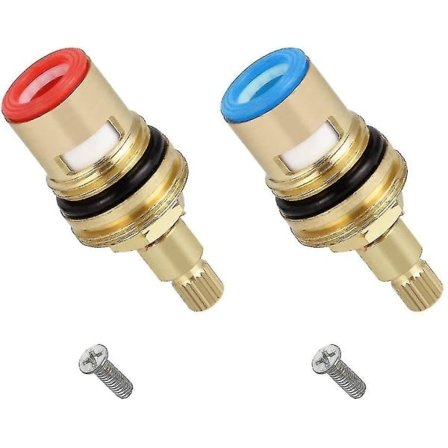 IC 2 stk Universal Udskiftning Messing Keramisk Skiveventil Indsats