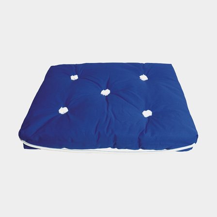Boat cushion with kapok 1852-Marine, 45 x 37 x 8 cm, blue, single