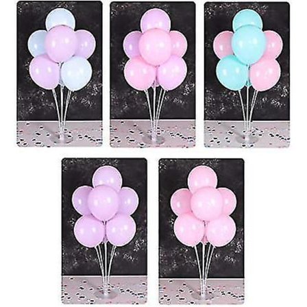 1 Sæt Ballonstander 28 Farverige Balloner Fest Dekoration