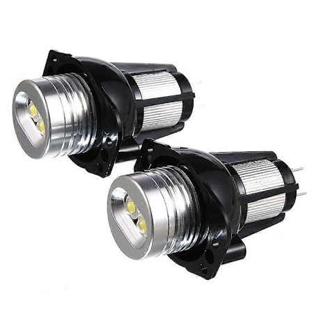 2x LED Angel Eye Halo Ring Marker Lampa 20W för E90 E91
