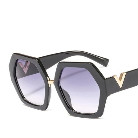 New Fashion Women Irregular Oversized Sunglasses Retro Designer Ladies Sun Glass