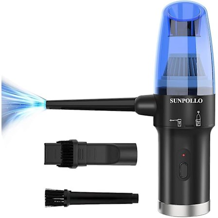 Sladdlös luftdammare & dammsugare 2-i-1, elektrisk tryckluftsfläkt för datortangentbordrengöring R