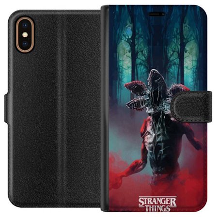 Kompatibelt Plånboksfodral till Apple Apple iPhone XS Stranger Things Netflix 80-tals mystik skräck