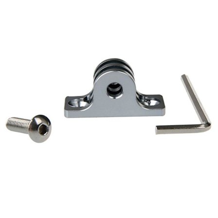 CNC-alumiiniseoskolmijalka-adapterikiinnike Gopro Hero 8 5 4 Session Xiaomi Yi 4k Sjcam Sj4000 Sj5000 H9 Go Pro -kiinnitystarvikkeeseen (hopeaväri)