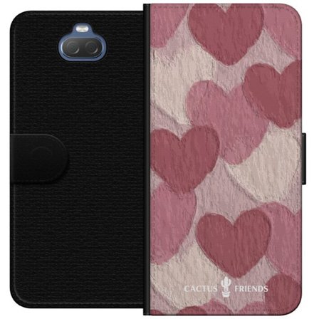 Kompatibelt Lommeboketui til Sony Sony Xperia 10 Cactus and Friends - Blush Paper Hearts