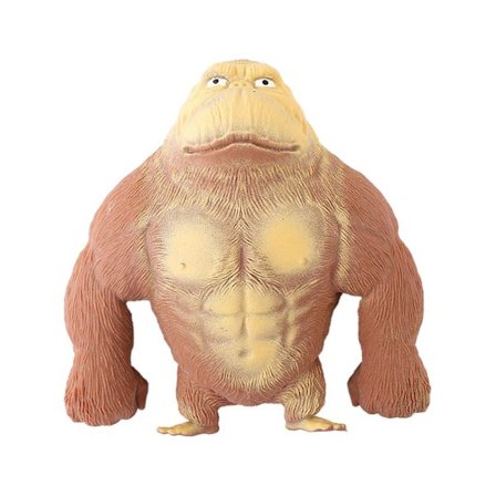 Kreativ ny brun apeleke Tpr strekk gorilla leke klemme leke for barn voksen stressavlastning, 100% helt ny