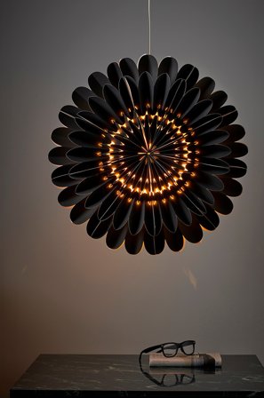 Jotex - OMEGA julestjerne ø 60 cm Black mdf / metall - Kjøp Julestjerner hos Jotex