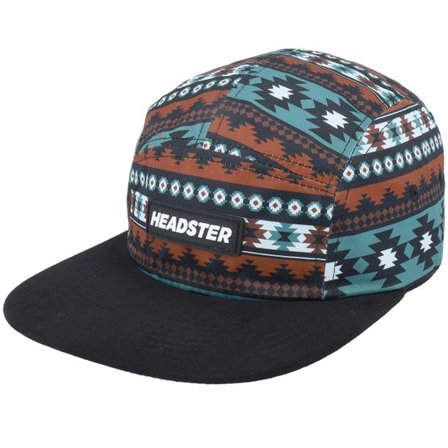 Headster - Multi 5panel Keps - Kids South West Pattern/Black 5-Panel @ Hatstore