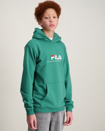 Fila LODDIN logo hoodie Grønn Hettegensere/Hoodies Gutt - Kids Brand Store