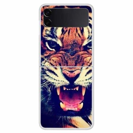 Samsung Galaxy Z Flip4 5g Pattern Printing Hard Pc Back Skal - T Tiger