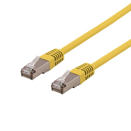 Deltaco SFTP-61GLH - koblingskabel - 1 m - gul