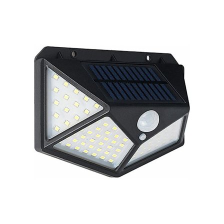 LED PIR Bevegelsessensor Vegglampe IP65 Vanntett Solcelledrevet Hagedekorasjon