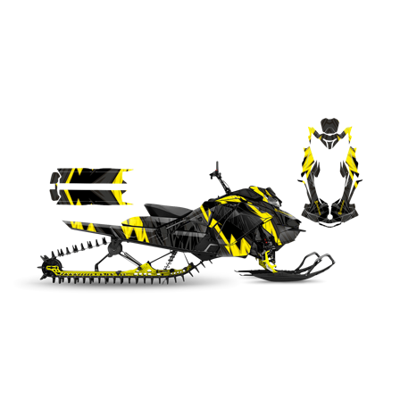 Dekalkit SweTown Auro Yellow - Ski-Doo Freeride 850 E-Tec 2017-2022