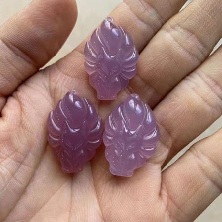 2kpl Nine Tailed Fox Pendant kaulakoru riipus PINK