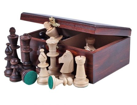 Oppbevaringsboks for Staunton nr 2 sjakkbrikker
