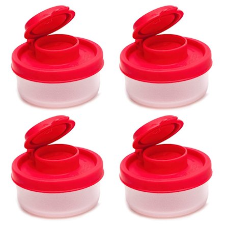 Liten salt- och pepparflaska, lämplig att bära med sig - mini salt- och pepparströare med lock - idealisk för resor, camping och