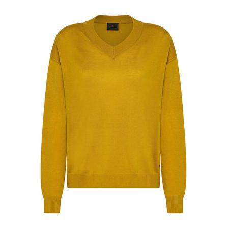 Peuterey, Fine knitted woollen jumper Geel, Dames, Maat:XL,Polyamide