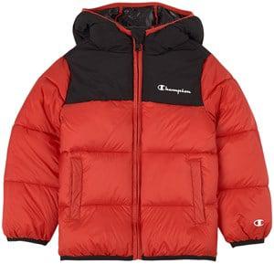 Kids - Champion Branded Color-blocked Padded Jacket Red - Coats and jackets - 7-8 years - Red