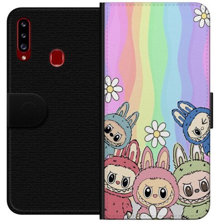 Yhteensopiva Lompakkokotelo Samsung Samsung Galaxy A20s Regnbage